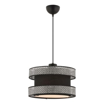 Підвісна люстра HALO 1xE27/60W/230V чорна/сіра