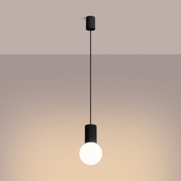 Підвісна люстра HALO 1xG9/8W/230V діаметр 12 см чорний