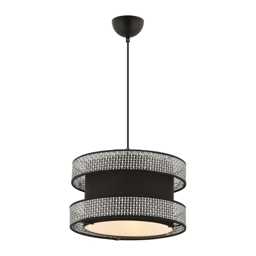 Підвісна люстра HALO на тросі 1xE27/60W/230V чорний/сірий