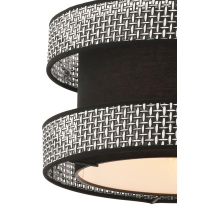 Підвісна люстра HALO на тросі 1xE27/60W/230V чорний/сірий