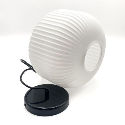 Підвісна люстра HARMA 1xE27/15W/230V діаметр 20 см білий/чорний