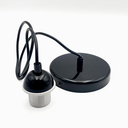 Підвісна люстра HARMA 1xE27/15W/230V діаметр 25 см білий/чорний