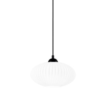 Підвісна люстра HARMA 1xE27/15W/230V діаметр 25 см білий/чорний