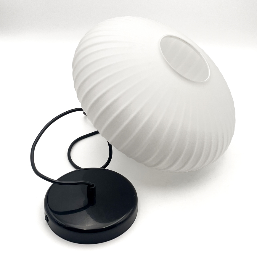 Підвісна люстра HARMA 1xE27/15W/230V діаметр 30 см білий/чорний