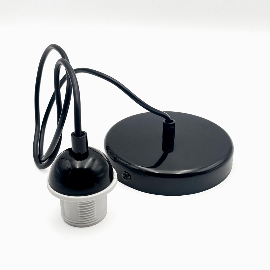 Підвісна люстра HARMA 1xE27/15W/230V діаметр 30 см білий/чорний