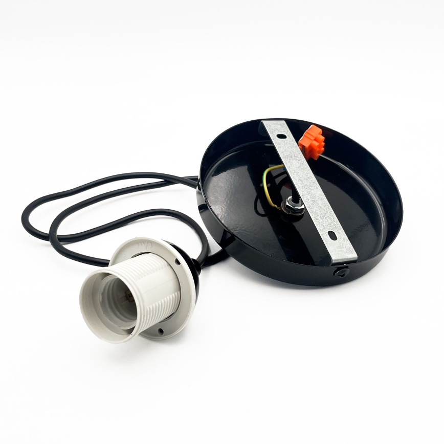 Підвісна люстра HARMA 1xE27/15W/230V діаметр 30 см білий/чорний