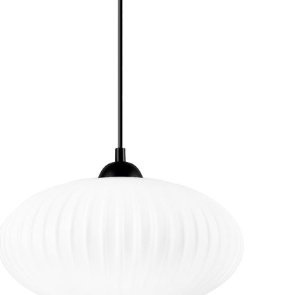 Підвісна люстра HARMA 1xE27/15W/230V діаметр 30 см білий/чорний