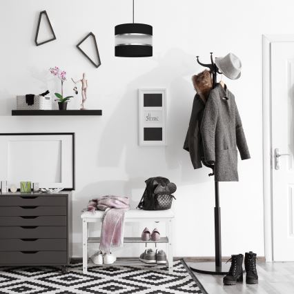 Підвісна люстра HELEN 1xE27/15W/230V чорний