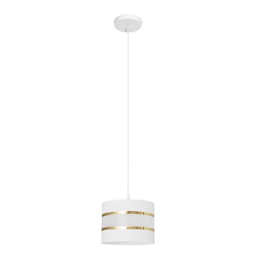 Підвісна люстра HELEN 1xE27/15W/230V діаметр 20 cm білий/золотий