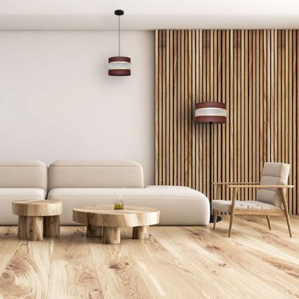 Підвісна люстра HELEN 1xE27/15W/230V діаметр 20 см коричневий/чорний/золотий