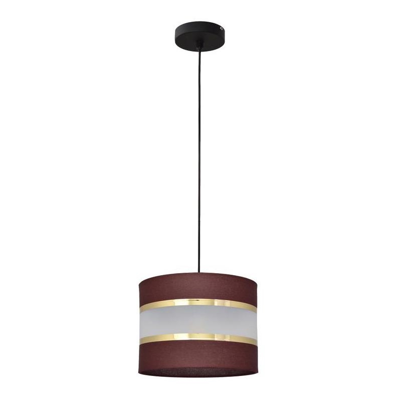 Підвісна люстра HELEN 1xE27/15W/230V діаметр 20 см коричневий/чорний/золотий