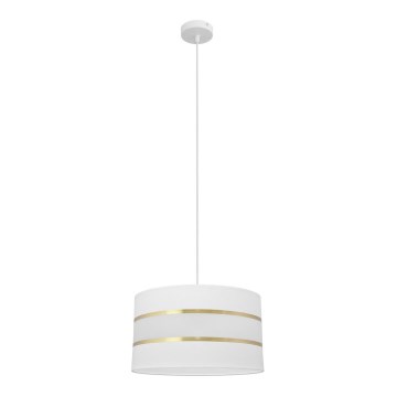 Підвісна люстра HELEN 1xE27/15W/230V діаметр 35 cm білий/золотий
