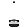 Підвісна люстра HELEN 1xE27/15W/230V діаметр 35 cm чорний/срібний