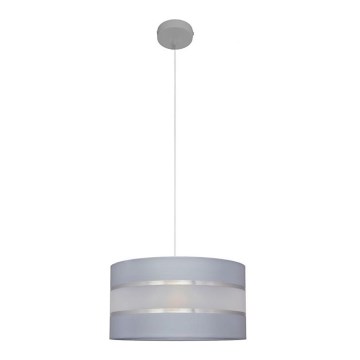 Підвісна люстра HELEN 1xE27/15W/230V діаметр 35 cm сірий/срібний