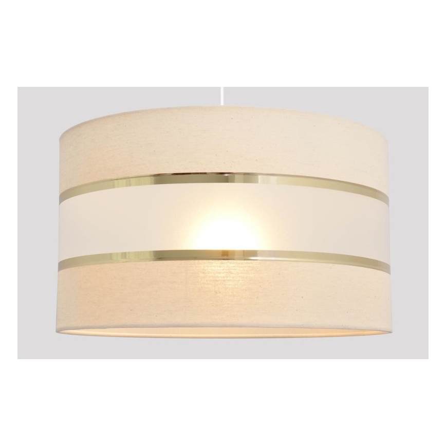 Підвісна люстра HELEN 1xE27/15W/230V діаметр 35 см кремовий/золотий