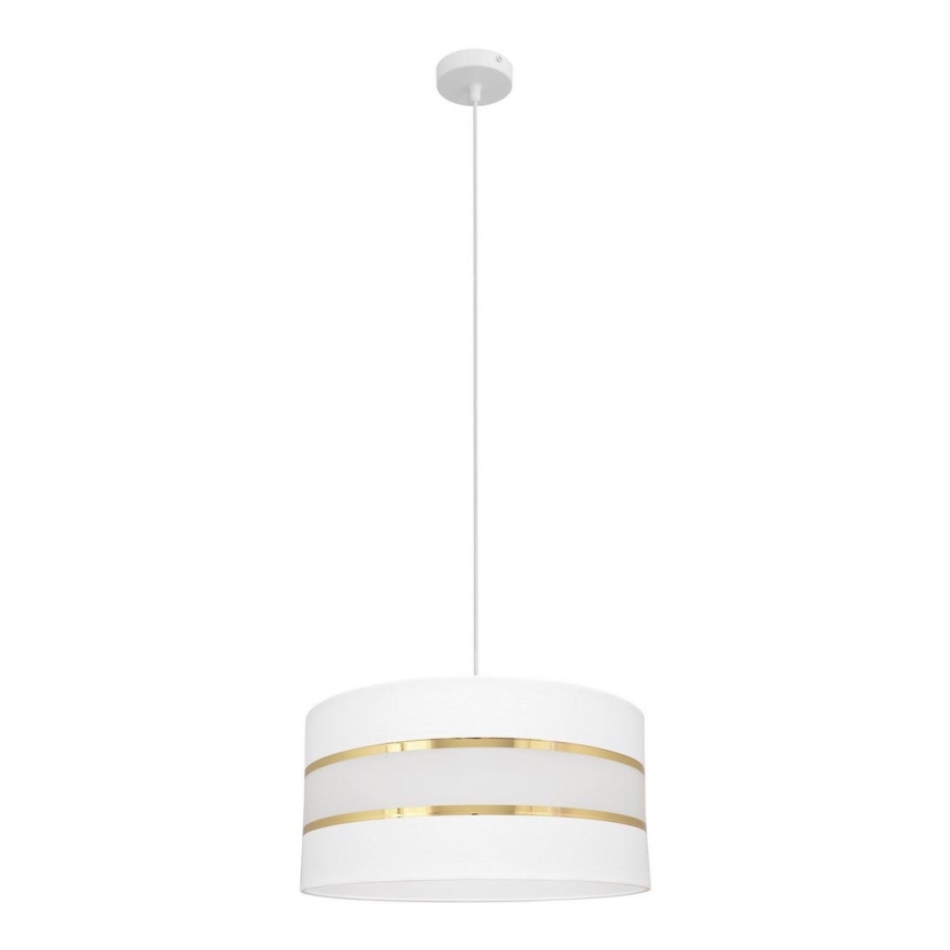 Підвісна люстра HELEN 1xE27/15W/230V діаметр 40 cm білий/золотий