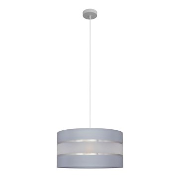 Підвісна люстра HELEN 1xE27/15W/230V діаметр 40 cm сірий/срібний