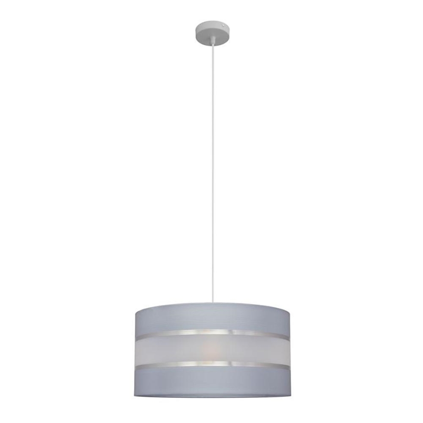 Підвісна люстра HELEN 1xE27/15W/230V діаметр 40 cm сірий/срібний