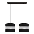 Підвісна люстра HELEN 2xE27/15W/230V чорний