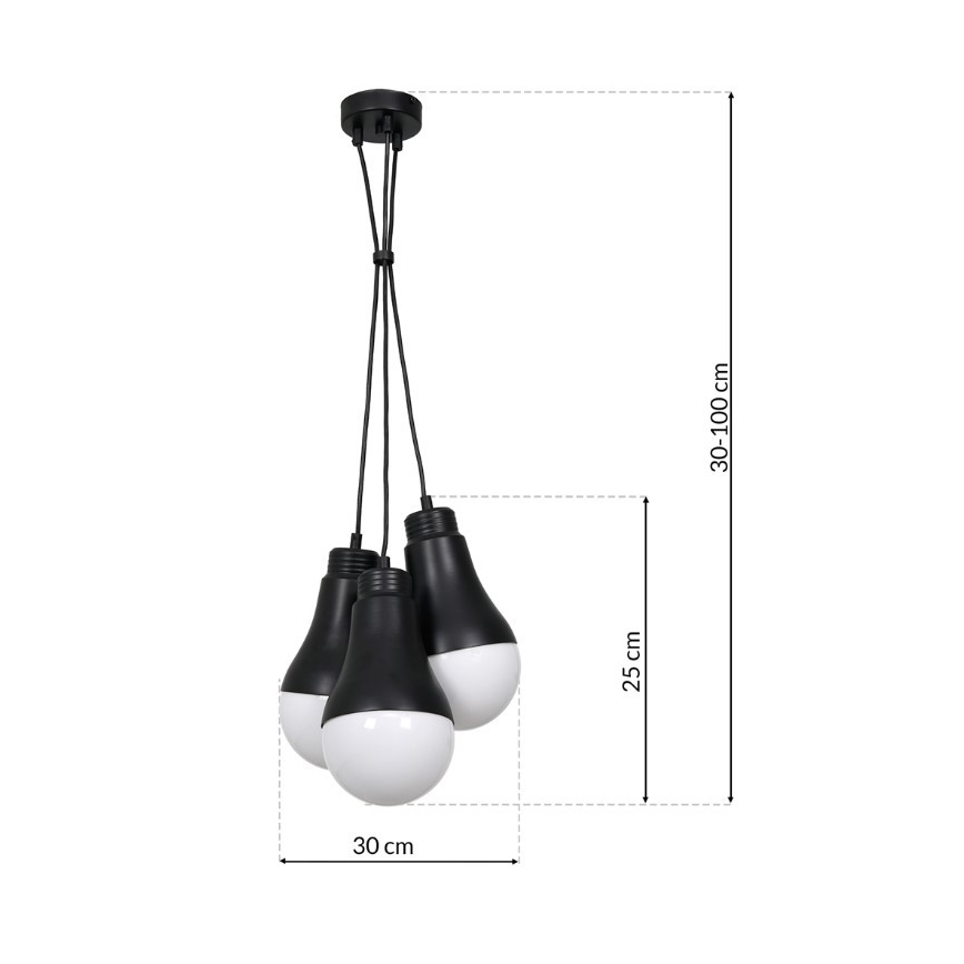 Підвісна люстра HELIOS 3xE14/40W/230V