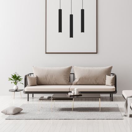 Підвісна люстра HUDSON 3xGU10/8W/230V чорний