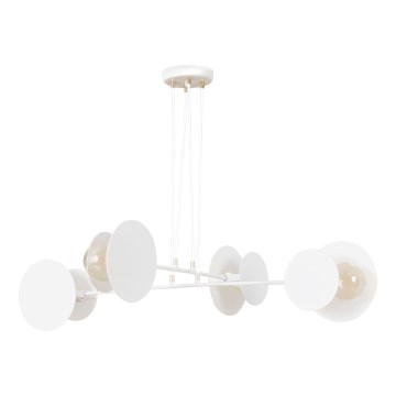 Підвісна люстра IDEA 4xE27/15W/230V білий