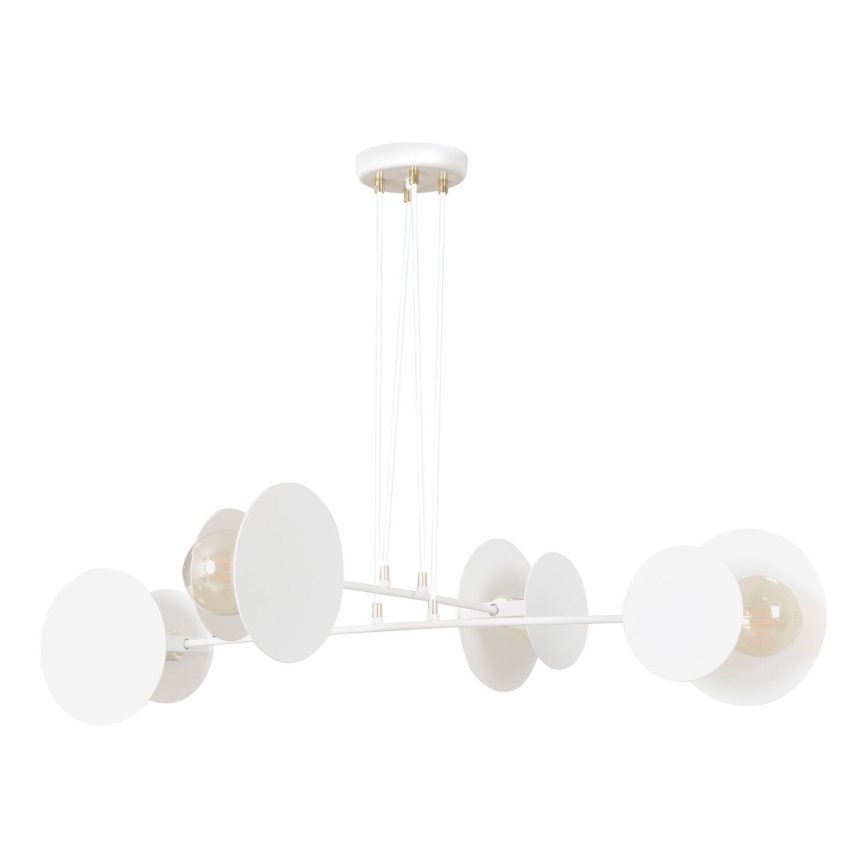 Підвісна люстра IDEA 4xE27/15W/230V білий