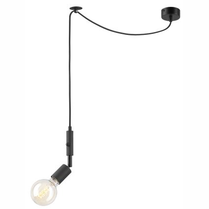 Підвісна люстра INA 1xE27/42W/230V чорний