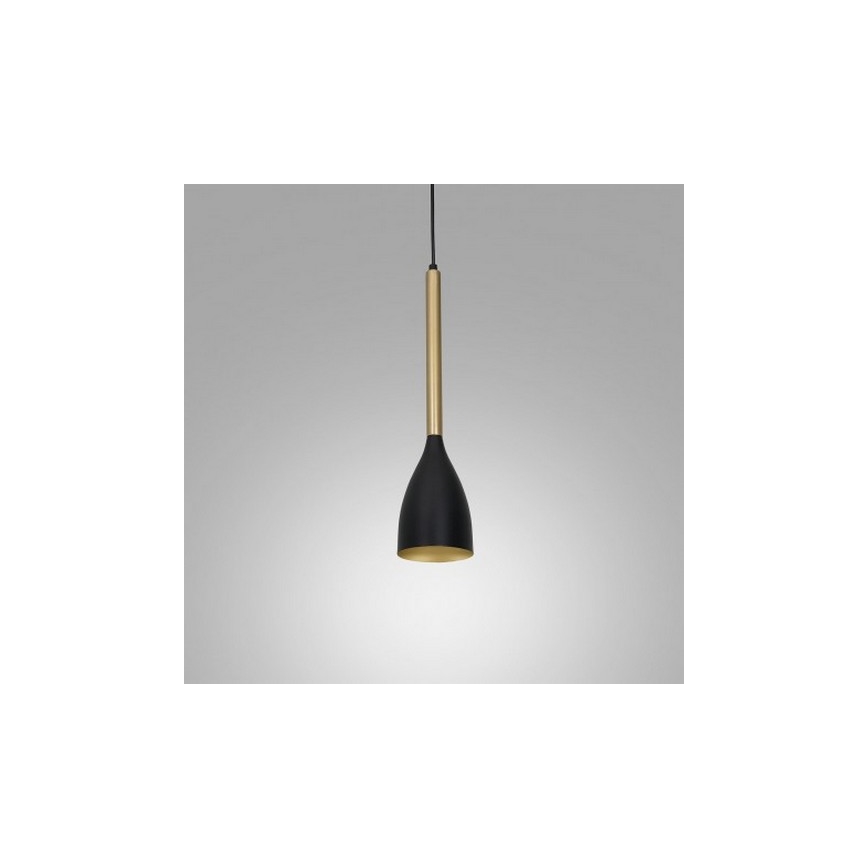 Підвісна люстра ISTAPPAR 1xE27/60W/230V чорний/золотий