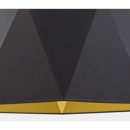 Підвісна люстра IVO 1xE27/25W/230V чорний/золотий