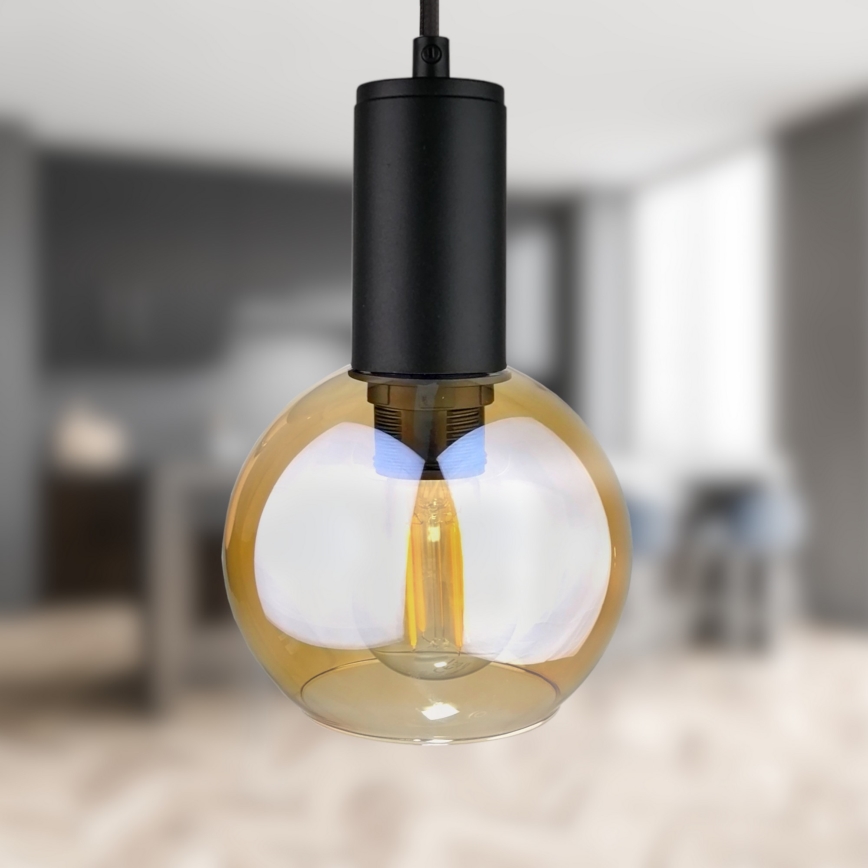 Підвісна люстра JANTAR BLACK 3xE27/60W/230V
