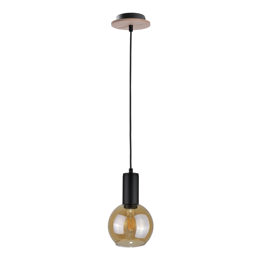 Підвісна люстра JANTAR WOOD 1xE27/60W/230V