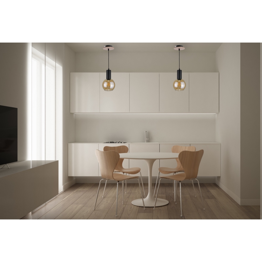 Підвісна люстра JANTAR WOOD 1xE27/60W/230V