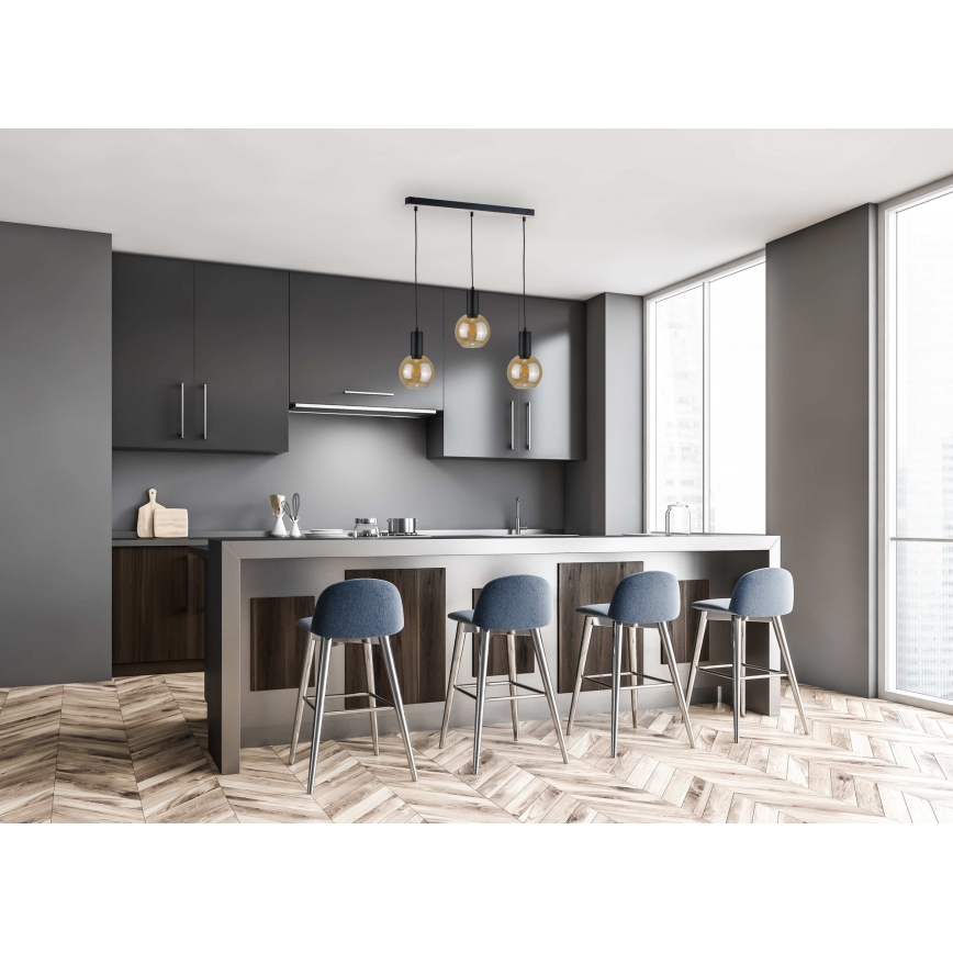 Підвісна люстра JANTAR WOOD 3xE27/60W/230V