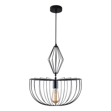 Підвісна люстра JASMINA 1xE27/20W/230V діаметр 40 см чорний