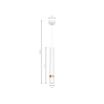 Підвісна люстра JOKER 1xGU10/25W/230V білий