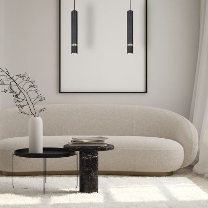 Підвісна люстра JOKER 1xGU10/25W/230V чорний/матовий хром