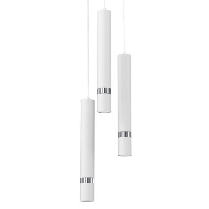 Підвісна люстра JOKER 3xGU10/8W/230V білий/глянцевий хром