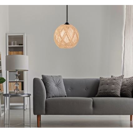Підвісна люстра JUTE 1xE27/60W/230V бежевий