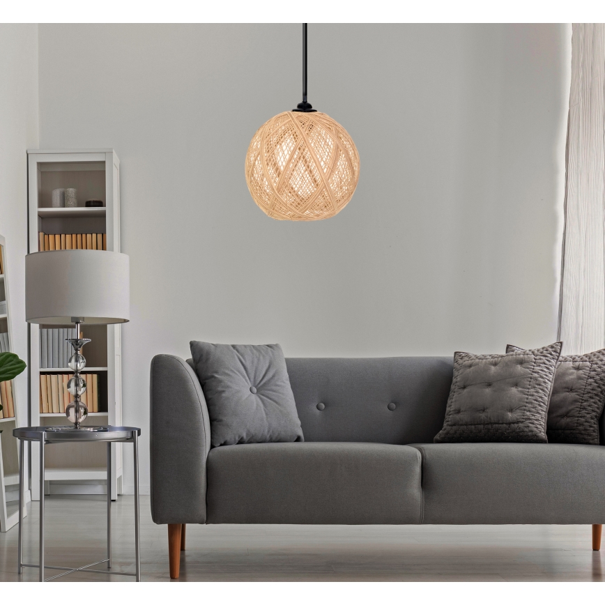 Підвісна люстра JUTE 1xE27/60W/230V бежевий