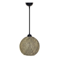 Підвісна люстра JUTE 1xE27/60W/230V жовтий