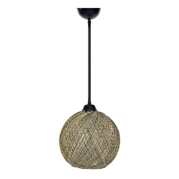 Підвісна люстра JUTE 1xE27/60W/230V жовтий
