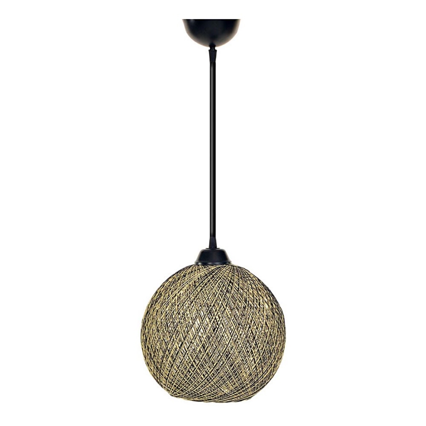 Підвісна люстра JUTE 1xE27/60W/230V жовтий