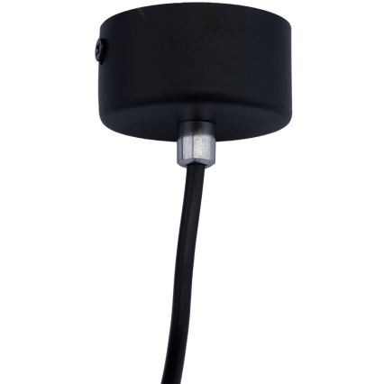 Підвісна люстра KARADON 1xGU10/30W/230V 29 см чорний