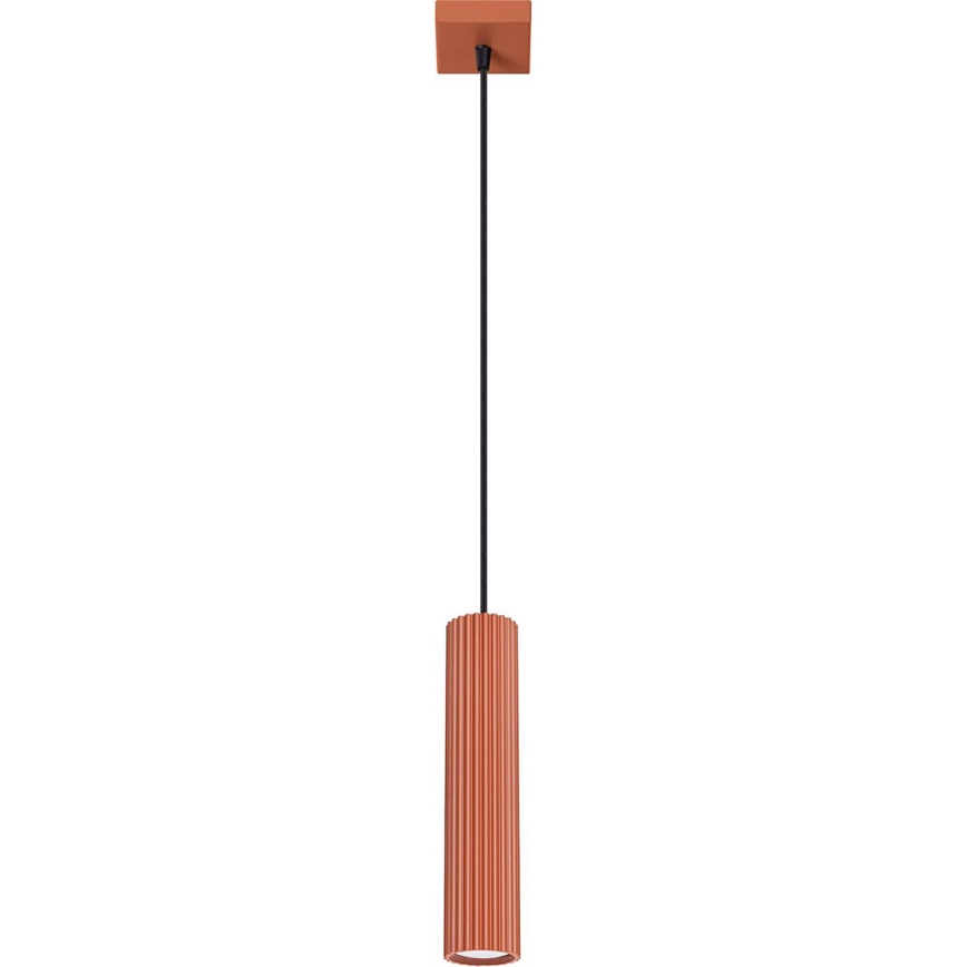 Підвісна люстра KARBON 1xGU10/10W/230V червоний