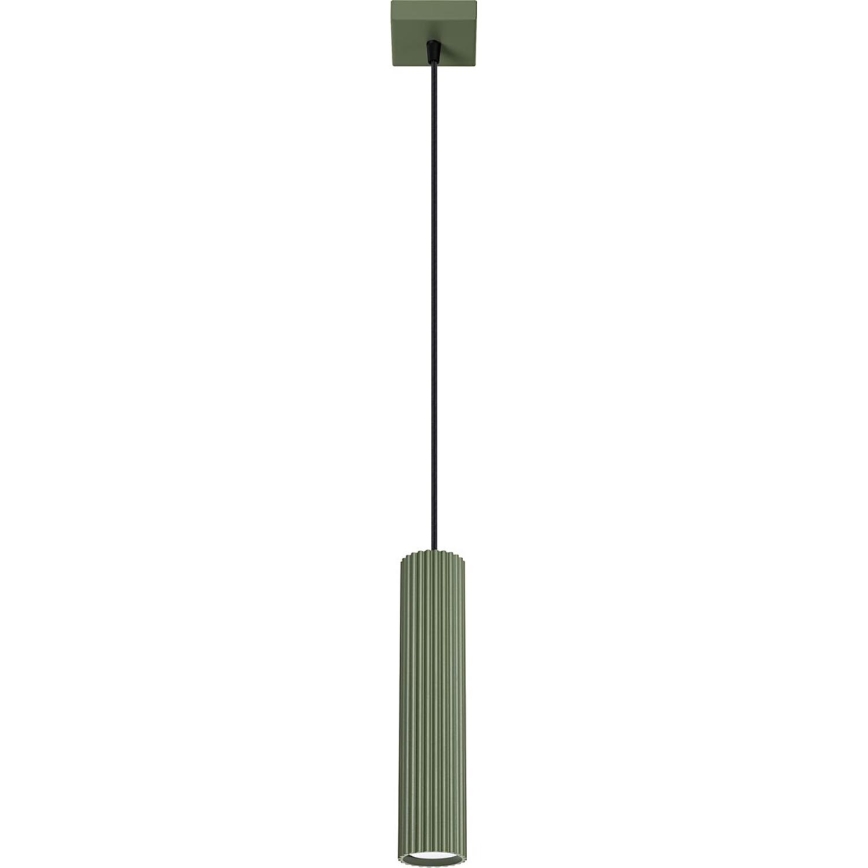 Підвісна люстра KARBON 1xGU10/10W/230V зелений