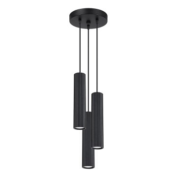 Підвісна люстра KARBON 3xGU10/10W/230V чорний