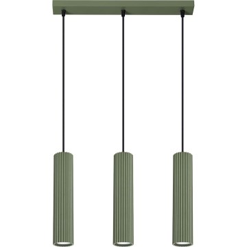 Підвісна люстра KARBON 3xGU10/10W/230V зелений