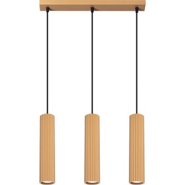 Підвісна люстра KARBON 3xGU10/10W/230V золотий