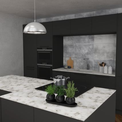 Підвісна люстра KITCHEN 1xE27/15W/230V білий/глянцевий хром